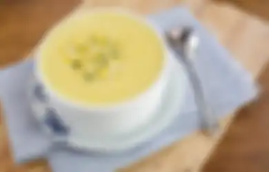 Cuma 10 Menit, Yuk Siapkan Menu Sahur Praktis yang Menyehatkan, Ini Resep Sup Krim Jagung ala Chef Devina Hermawan