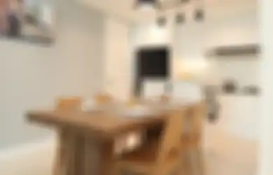 Apartemen Konsep Skandinavia yang Tampil Classy dengan Elemen Putih dan Kayu