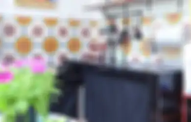 Penuh Kesan Ceria, Intip Inspirasi Dapur Konsep Vintage Colorful Ini