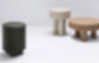 Tampilkan Bentuk Berusuk, Furnitur Chubby Ini Dilapisi Kulit Tanpa Kerutan