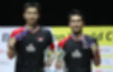 Raih Juara Dunia Bulutangkis untuk Ketiga Kali, Ahsan/Hendra Buktikan Umur Tak Bisa Padamkan Prestasi. Foto-Foto Ini Tunjukan Euforianya