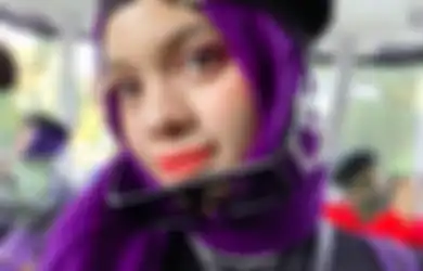 3 Ide OOTD Buat Tampil Kece Pakai Hijab Ungu Ala Adik Atta Halilintar, Sajidah Halilintar!