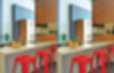 Serasikan Warna untuk Dapur Mungil, Coba Gunakan Warna Solid