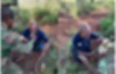 Ditemukan Lemas Terlentang oleh Siswa Dikjurtaif Rindam XVII/Cenderawasih, Pria Tua Ini Berkata Lirih 'Saya Lapar', Sang Calon Prajurit Gercep Tolong
