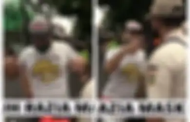 Istrinya Terciduk Razia PSBB karena Tak pakai Masker, Sang Suami Langsung Pasang Badan Mengamuk di Depan Petugas: Jaga Jarak, Jaga Jarak Pak!