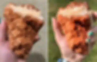 Mirip Potongan Ayam Goreng, Cewek Ini Temukan Batuan Kristal Langka