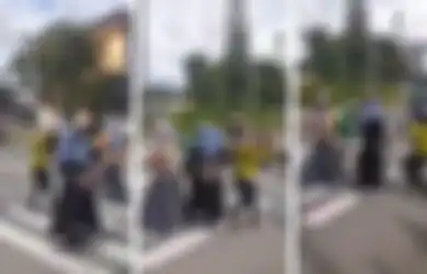 Tak Belajar dari Kasus Sebelumnya, Emak-emak Ini Bikin Video Tiktok di Tengah Jalan Sampai Ganggu Pengendara, Sekali Viral, Langsung Dipanggil Polisi