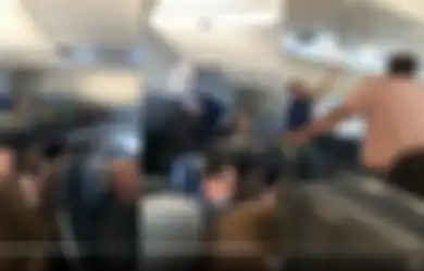 Bukan Sulap Bukan Sihir, Mendadak Turun 'Hujan' di Kabin Pesawat, Penumpang Sampai Pakai Payung, Kok Bisa?