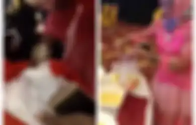 Urat Malunya Udah Putus, Viral Video Emak-emak 'Rampok' Hidangan Resepsi Pernikahan Pakai kantong Kresek, Malah Ngejek Julurkan Lidah Saat Kepergok Tamu Lain