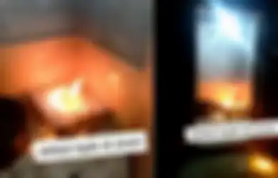 Akibat Nggak Disiram, Video WC Jongkok Keluarkan Api Bikin Heboh Netizen