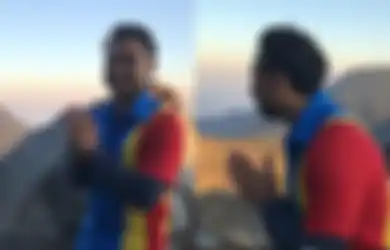 Bikin Ngakak, Gaya Kocak Pria Berseragam Indomaret Sapa Pendaki di Gunung Gede, Ternyata Ada Kisah Mengejutkan di Baliknya