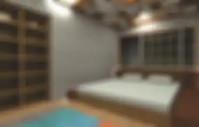 Memainkan Pola Plafon Kamar Tidur dengan Potongan Kayu, Khas Jepang!