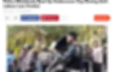 Video Polisi Pukul Temannya yang Nyamar Jadi Mahasiswa di Demo UU Cipta Kerja, Sampe Masuk 9gag Lho!