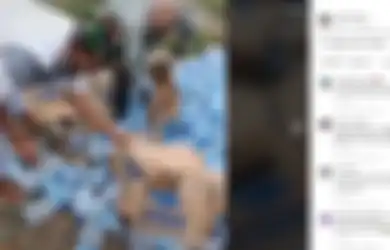 Masih Berlanjut Protes Macron, Video Buang Air Mineral Ini Viral, Pemulung Ambil Bagian