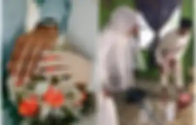 Jinjing Gaun Manten Sambil Tenteng Kain Pel, Pengantin Wanita Ini Viral, Bukannya Cicipi Malam Pertama Malah Ngepel Lantai Semalaman 