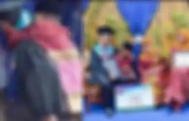 Terekam Kamera Lewat Aksi Mengharukan, Ini Sosok Mahasiswa yang Gendong Ayah Saat Wisuda, Ternyata Jadi Lulusan Terbaik