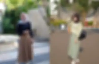 4 Gaya Modis nan Feminin Lesty Kejora Saat Kenakan Rok. Santun Banget!