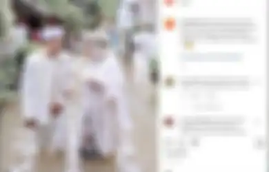 Tetap Romantis Pakai Baju Resepsi di Tengah Genangan Air, Foto Pasangan Pengantin Ini Viral Usai Gelar Pesta Nikah Saat Banjir, Netizen: yang Punya Kostum Menangis!