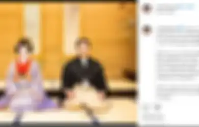 Duduk di Samping Reino Barack dengan Pakaian Tradisional Jepang, Syahrini Tampil Tak Biasa di Perayaan Ulang Tahun Pernikahan, Ini Sebabnya