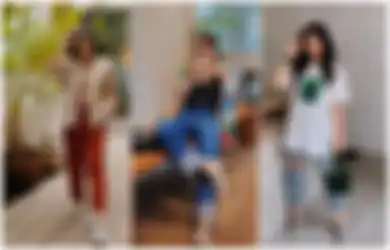 Keren Maksimal! 1 Model Slip On Buat 5 OOTD Kasual ala Febby Rastanty