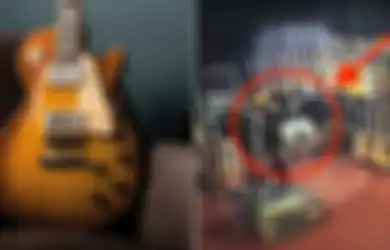 Bukan untuk Ditiru! Orang Ini Nekat Curi Gitar Gibson Les Paul dengan Cara Dimasukin ke Celana Gombrongnya