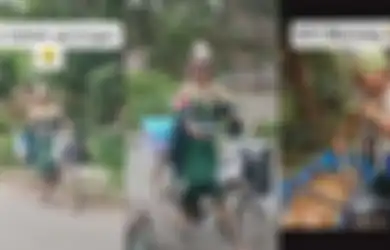 Kayuh Sepedanya Pakai Baju Khas Nyi Roro Kidul, Terungkap Penjual Gorengan yang Aksinya Tirukan Penguasa Pantai Selatan Viral, Sosoknya Disebut-sebut Multitalenta