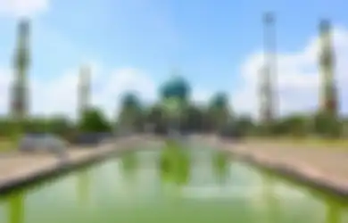 Nikmati Suasana Bak di Negeri India, Begini Sejarah Masjid An Nur Pekanbaru yang Mirip Taj Mahal, Lokasinya Dikelilingi Pohon Kurma