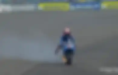 Motor Alex Rins Terbakar di MotoGP Mandalika Jadi Tren Medsos, Ini Penyebabnya