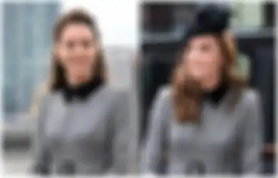 Enggak Ragu Pakai Outfit yang Sama, 3 Penampilan Kate Middleton dengan Coat Dress Abu-abu