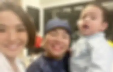 Ketemu Gisel di Pesta Ultah, Respons Gala Sky yang Digendong Mertua Vanessa Angel Jadi Sorotan, Foto Cucu Haji Faisal Dibahas