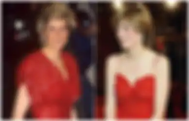 Pakai Dress Merah, Intip 6 Penampilan Menawan Princess Diana!