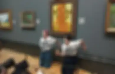 Lukisan Legendaris Van Gogh Dilempari Sup Kaleng oleh Dua Aktivis, Ini Videonya!