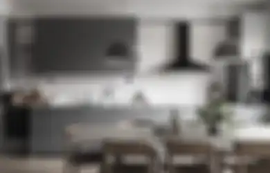 Jangan Ragu Pilih Warna Abu-abu, Desain Dapur Minimalis Terlihat Kinclong Cukup dengan 6 Trik Begini, Foto Hasilnya Dipuji-puji