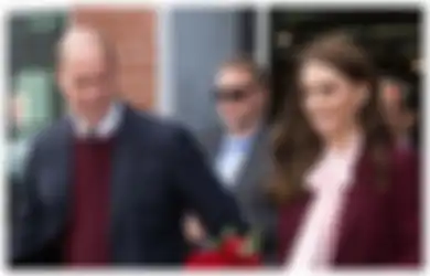 Tampil dengan Suit Burgundy, Intip Gaya Formal Kate Middleton, Yuk!