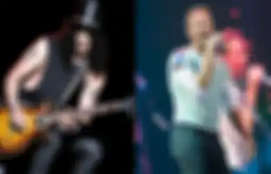 Begini Jadinya Kalau Gitaris Slash dari Guns N 'Roses Join Coldplay