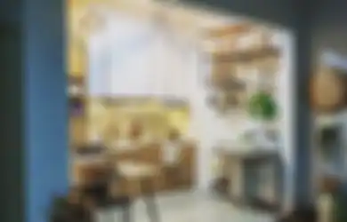 Fotonya Kelihatan Lebih Lega, Desain Dapur Kecil Dibuat Model Begini