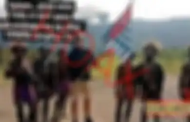 KKB Papua Ketahuan Bohongnya, Foto Bule Pegang Bendera Bintang Kejora Bukan Pilot Susi Air, Ternyata dari Sini Gambar Aslinya