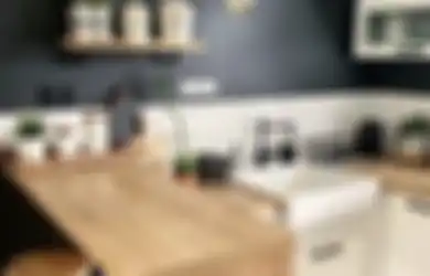 Trik Desain Interior Dapur Sempit Kekinian, Bermain Warna Agar Fotonya Terlihat Berbeda