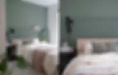 3 Potret Warna Hijau Sage pada Kamar Tidur Minimalis 