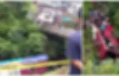 Sopir Lupa Tarik Rem Tangan, Bus Rombongan Pariwisata Majelis Ta'lim Ini Terporosok ke Dasar Jurang, Begini Nasib Puluhan Korban