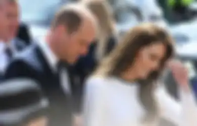 Penampilan Serasi Hitam Putih ala Kate Middleton dan Pangeran William