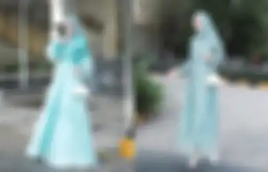 3 Outfit Dress Hijab Warna Hijau Aqua yang Unik Dipakai Kondangan