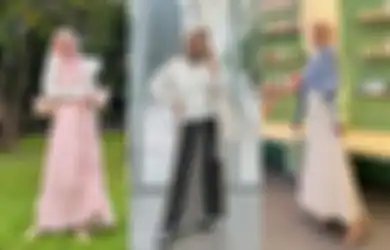 6 Outfit Hijab dengan Rok Motif Biar Makin Feminin dan Anggun
