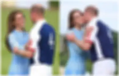 Nonton Pangeran William Tanding Polo, Kate Middleton Tampil Manis dengan Dress Biru