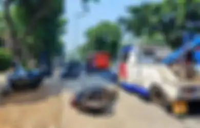 Pelajaran Bagi Yang Suka Lawan Arah, 7 Motor Lawan Arah Dihajar Truk Yang Jalurnya Benar, Kena Tilang Juga