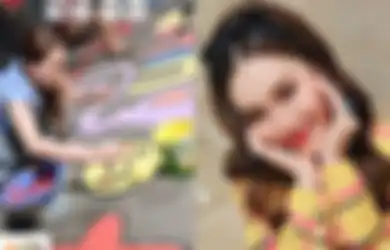 Ayu Ting Ting Meriahkan Lomba Agustusan Antar-RW, Tampak Nama Sang Biduan Terlukis di Jalanan: Kita Mesti Menang