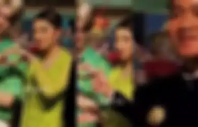 Terekam Kamera Momen Selvi Ananda Buat 'Love Sign' Bareng Member XODIAC, Ekspresi Gibran Rakabuming Justru Bikin Salfok