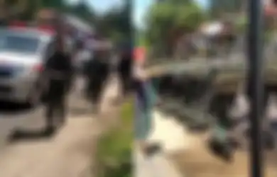 'Terima Kasih Orang Baik', Viral Rombongan TNI Tak Marah Meski Disiram Warga Saat Melintas, Komandan Diam-diam Lakukan Ini