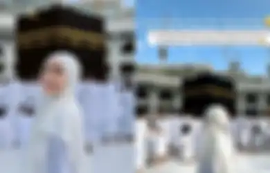 Febby Rastanty Mewakili Almarhum Ayahnya Menjalankan Ibadah Umrah