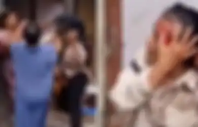Viral Emak-emak di Gresik Lempar Mangkok ke Petugas Koperasi saat Utangnya Ditagih, Endingnya Damai, Pinjaman Dilunasi Polisi